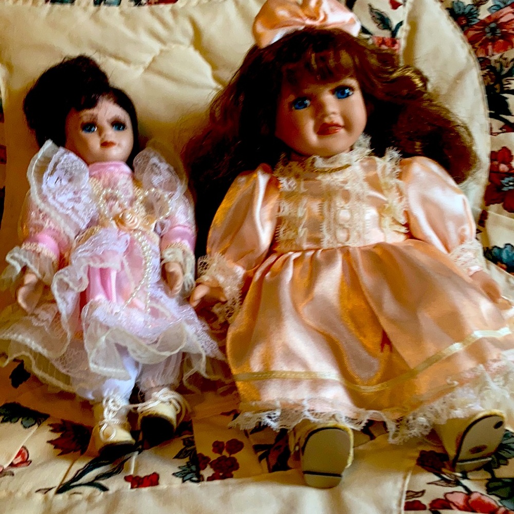 Vintage porcelain dolls